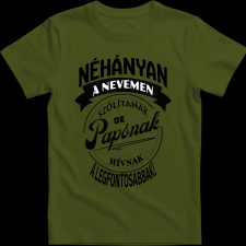 Createyou A legfontosabbak papónak hívnak - Férfi - Sötétzöld - 2XL férfi póló