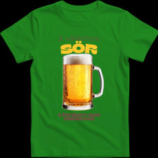 Createyou A válaszom sör.... - Férfi - Zöld - 3XL