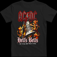 Createyou AC DC - Férfi - Fekete - M férfi póló