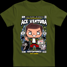 Createyou Ace Ventura - Férfi - Sötétzöld - 3XL