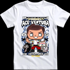 Createyou Ace Ventura - Gyermek - Fehér - XL gyerek póló