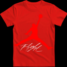 Createyou Air Jordan logo - Férfi - Piros - M férfi póló
