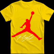 Createyou Air Jordan logo - Gyermek - Sárga - XL gyerek póló