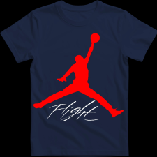 Createyou Air Jordan logo - Gyermek - Sötétkék - XL gyerek póló
