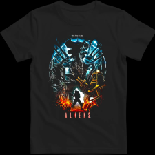 Createyou Aliens - Férfi - Fekete - 3XL férfi póló