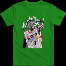 Createyou Allen Iverson.. - Gyermek - Zöld - XL gyerek póló