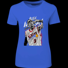 Createyou Allen Iverson.. - Női - Királykék - L női póló