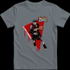 Createyou Allen Iverson Sixers - Férfi - Szürke - 3XL férfi póló