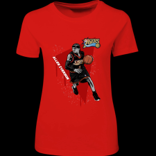 Createyou Allen Iverson Sixers - Női - Piros - L női póló