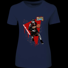 Createyou Allen Iverson Sixers - Női - Sötétkék - 2XL női póló