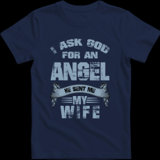 Createyou Angyalt kértem a feleségem küldte - Férfi - Sötétkék - XL