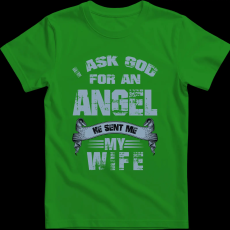 Createyou Angyalt kértem a feleségem küldte - Férfi - Zöld - M