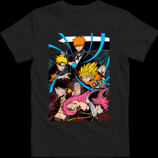 Createyou Anime legendák - Férfi - Fekete - L férfi póló