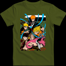 Createyou Anime legendák - Gyermek - Sötétzöld - M gyerek póló