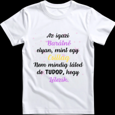 Createyou Az igazi barátnő létezik - Gyermek , Fehér , XS