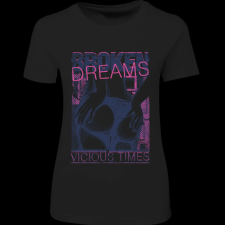 Createyou Broken Dreams - Női - Fekete - XL női póló