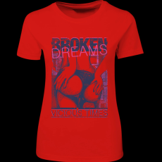 Createyou Broken Dreams - Női - Piros - XL