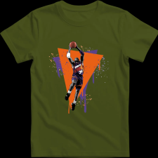 Createyou Charles Barkley dunk - Gyermek - Sötétzöld - XL gyerek póló