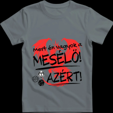 Createyou D&D Mert én vagyok a mesélő - Férfi - Szürke - M