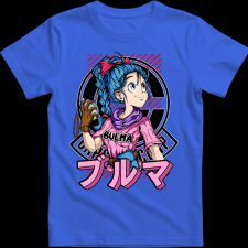 Createyou Dragon Ball Bulma 2 - Férfi - Királykék - M férfi póló