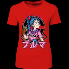 Createyou Dragon Ball Bulma 2 - Női - Piros - S női póló