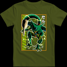 Createyou Dragon Ball Cell - Férfi - Sötétzöld - 3XL