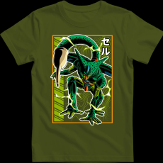 Createyou Dragon Ball Cell - Férfi - Sötétzöld - M