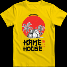 Createyou DRAGON BALL Kame House - Férfi - Sárga - 2XL férfi póló