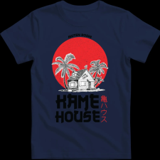 Createyou DRAGON BALL Kame House - Férfi - Sötétkék - L férfi póló