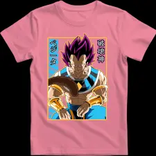 Createyou Dragon Ball Vegeta - Férfi - Pink - 2XL férfi póló