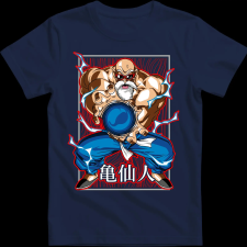 Createyou Dragon Ball Zseniális Teknős - Férfi - Sötétkék - M férfi póló