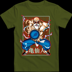 Createyou Dragon Ball Zseniális Teknős - Férfi - Sötétzöld - XL