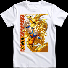 Createyou DragonBall SSJ3 Goku - Férfi - Fehér - XL