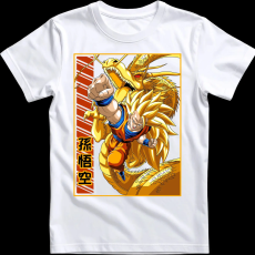 Createyou DragonBall SSJ3 Goku - Gyermek - Fehér - M
