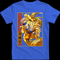 Createyou DragonBall SSJ3 Goku - Gyermek - Királykék - S