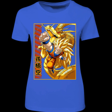 Createyou DragonBall SSJ3 Goku - Női - Királykék - M női póló