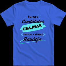 Createyou Egy csodálatos nő barátja - Férfi - Királykék - 3XL