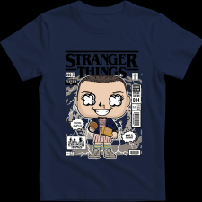 Createyou Eleven With Eggos Stranger Things - Férfi - Sötétkék - S férfi póló