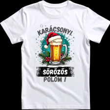 Createyou Ez a karácsonyi sörözős pólóm! - Férfi - Fehér - L férfi póló