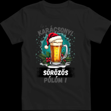 Createyou Ez a karácsonyi sörözős pólóm! - Férfi - Fekete - XL