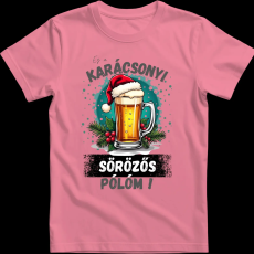 Createyou Ez a karácsonyi sörözős pólóm! - Férfi - Pink - 3XL