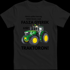 Createyou Fasza gyerek traktoron - Férfi - Fekete - 2XL
