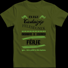 Createyou Feleségére büszke férj - Férfi - Sötétzöld - L