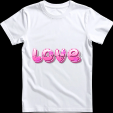 Createyou Forever Love - Gyermek , Fehér , XS gyerek póló