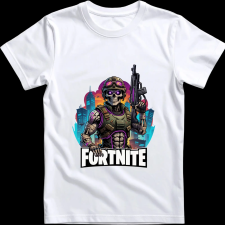 Createyou Fortnite egyedi póló 2 - Férfi - Fehér - 3XL férfi póló