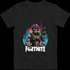 Createyou Fortnite egyedi póló 2 - Férfi - Fekete - 2XL
