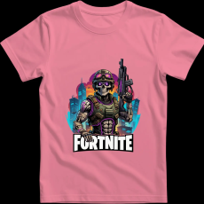 Createyou Fortnite egyedi póló 2 - Férfi - Pink - XL