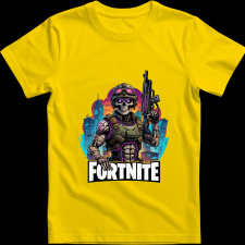 Createyou Fortnite egyedi póló 2 - Férfi - Sárga - S férfi póló