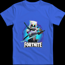 Createyou Fortnite egyedi póló 3 - Férfi - Királykék - XL férfi póló