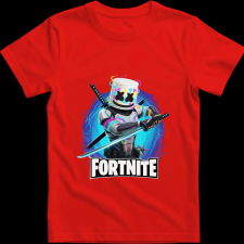 Createyou Fortnite egyedi póló 3 - Férfi - Piros - M férfi póló